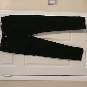 Boohoo Men's Black Distressed Jeans